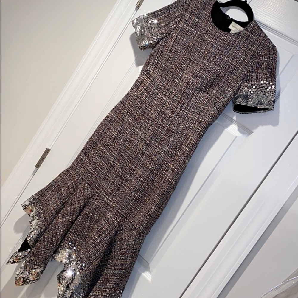 SOLD! Sachin&Babi Sequin Mermaid Midi Dress size 2